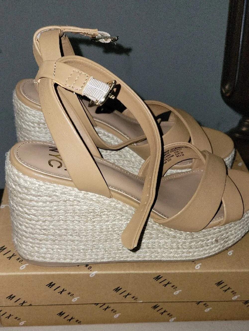 Women’s Tan Espadrille Platform Sandals
